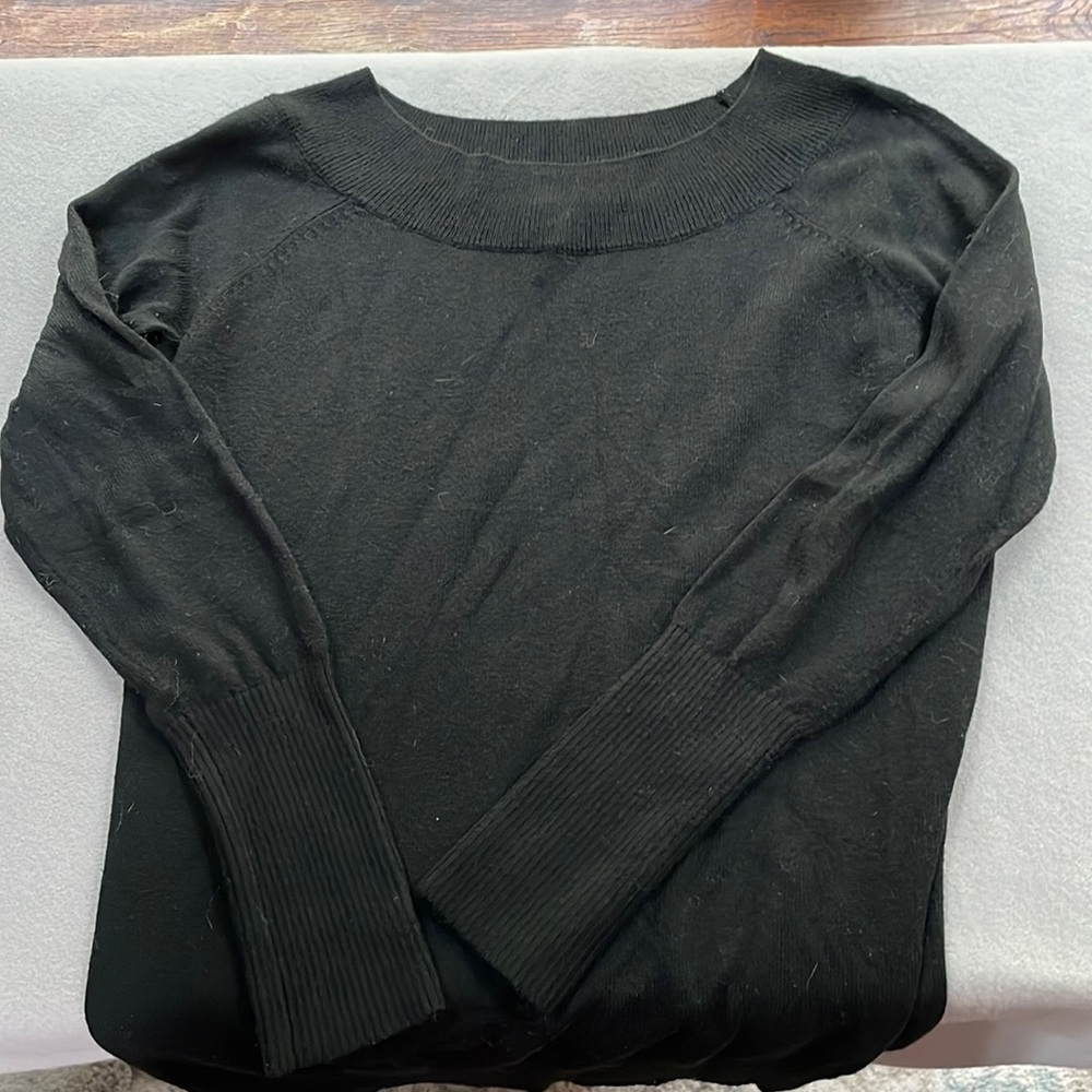 Ann Taylor Loft size small black knit sweater